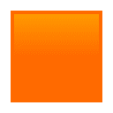 Orange Square emoji, JoyPixels design