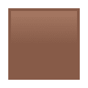 Brown Square emoji, JoyPixels design