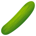 Cucumber emoji as drawn by JoyPixels