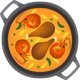 Shallow Pan of Food emoji, JoyPixels design