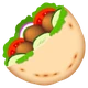 Stuffed Flatbread emoji, JoyPixels design