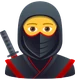 Ninja emoji, JoyPixels design