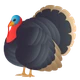 Turkey emoji, JoyPixels design