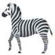 Zebra emoji, JoyPixels design