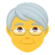 Older Person emoji, JoyPixels design