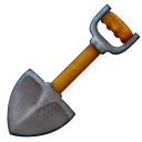 Shovel emoji, JoyPixels design