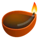 Diya Lamp emoji, JoyPixels design