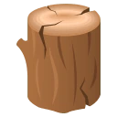 Wood emoji, JoyPixels design