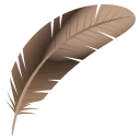Feather emoji, JoyPixels design