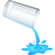 Pouring Liquid emoji, JoyPixels design