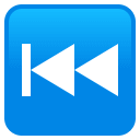 Last Track Button emoji, JoyPixels design