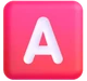 A Button (blood Type) emoji, Microsoft design