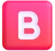 B Button (blood Type) emoji, Microsoft design