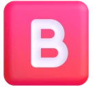 B Button (blood Type) emoji on Microsoft