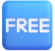 Free Button emoji, Microsoft design