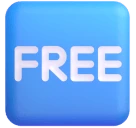 Free Button emoji on Microsoft