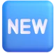 New Button emoji, Microsoft design