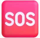Sos Button emoji on Microsoft