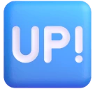 UP! Button emoji on Microsoft