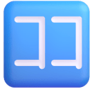 Japanese “here” Button emoji, Microsoft design