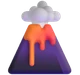 Volcano emoji, Microsoft design