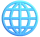 Globe With Meridians emoji, Microsoft design