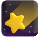 Shooting Star emoji on Microsoft