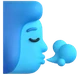 Wind Face emoji, Microsoft design