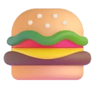 Hamburger emoji on Microsoft