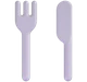 Fork and Knife emoji, Microsoft design