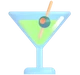 Cocktail Glass emoji, Microsoft design