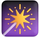 Sparkler emoji on Microsoft