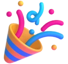 Party Popper emoji on Microsoft