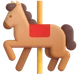 Carousel Horse emoji, Microsoft design