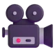 Movie Camera emoji, Microsoft design