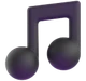 Musical Note emoji, Microsoft design