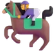 Horse Racing emoji, Microsoft design