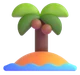 Desert Island emoji, Microsoft design