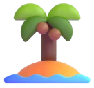 Desert Island emoji on Microsoft