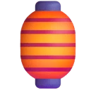 Red Paper Lantern emoji as drawn by Microsoft