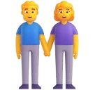 Woman and Man Holding Hands emoji on Microsoft