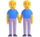 Men Holding Hands emoji, Microsoft design