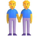 Men Holding Hands emoji on Microsoft