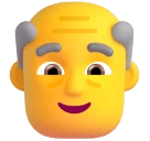 Old Man emoji on Microsoft
