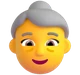 Old Woman emoji, Microsoft design