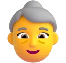 Old Woman emoji on Microsoft