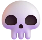 Skull emoji on Microsoft