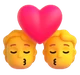 Kiss emoji, Microsoft design