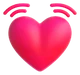 Beating Heart emoji, Microsoft design