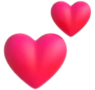 Two Hearts emoji on Microsoft